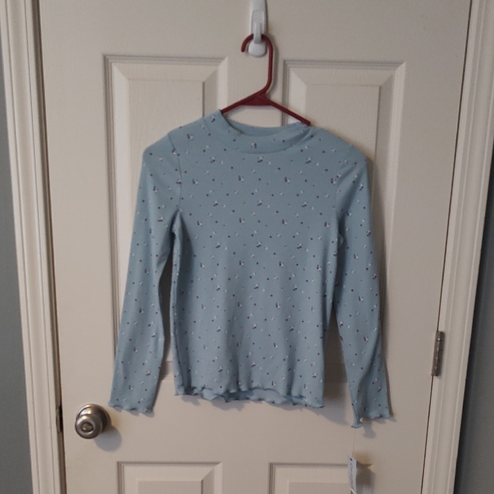 CAT & JACK Long Sleeve Top with Floral Print